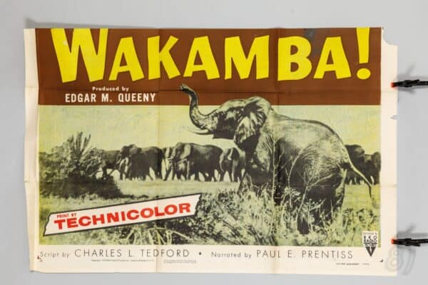 Wakamba! 1955 Original RKO Radio Pictures 3-Sheet Film Poster
