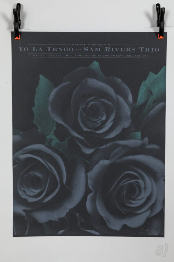 Yo La Tengo & Sam Rivers Trio 2007 Original Screenprint Gig Poster